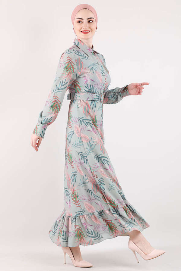 Patterned Dress Mint - 1