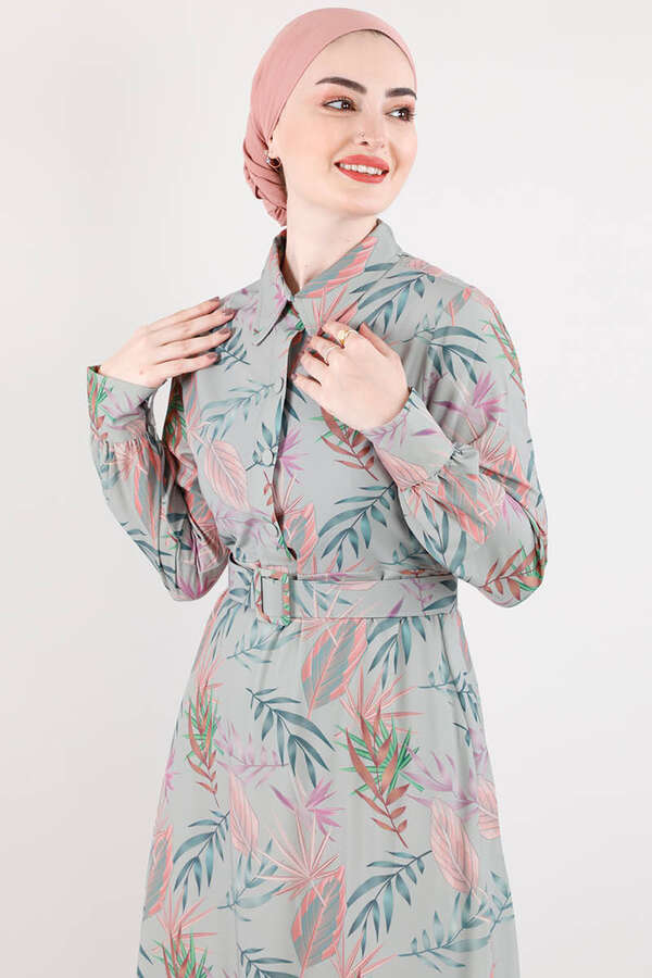 Patterned Dress Mint - 3