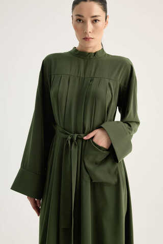 Pileli Tunik Takım Haki - 4