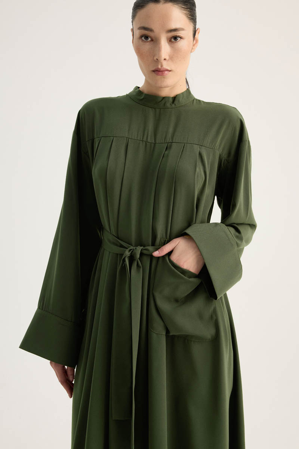 Pileli Tunik Takım Haki - 4