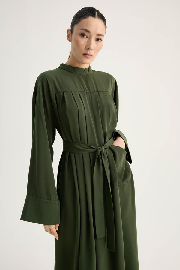 Pileli Tunik Takım Haki - 11