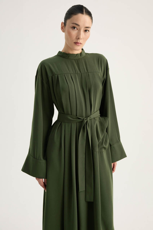 Pileli Tunik Takım Haki - 8