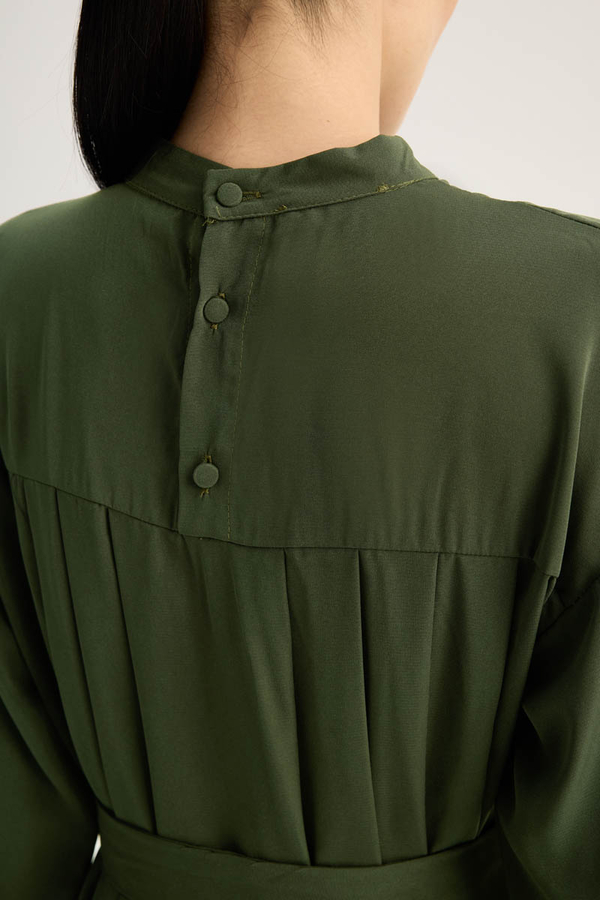 Pileli Tunik Takım Haki - 12