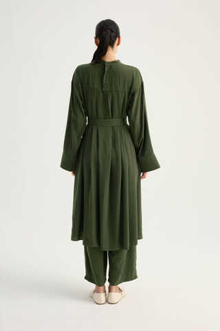 Pileli Tunik Takım Haki - 13