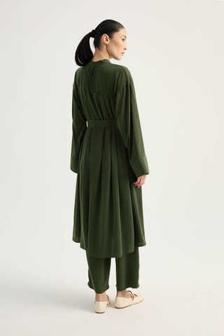 Pileli Tunik Takım Haki - 14