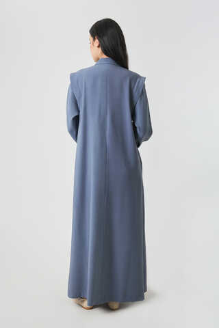 Polo Collar Dress Indigo - 14