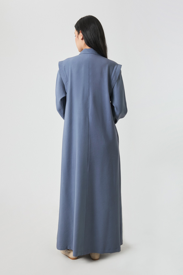 Polo Collar Dress Indigo - 14