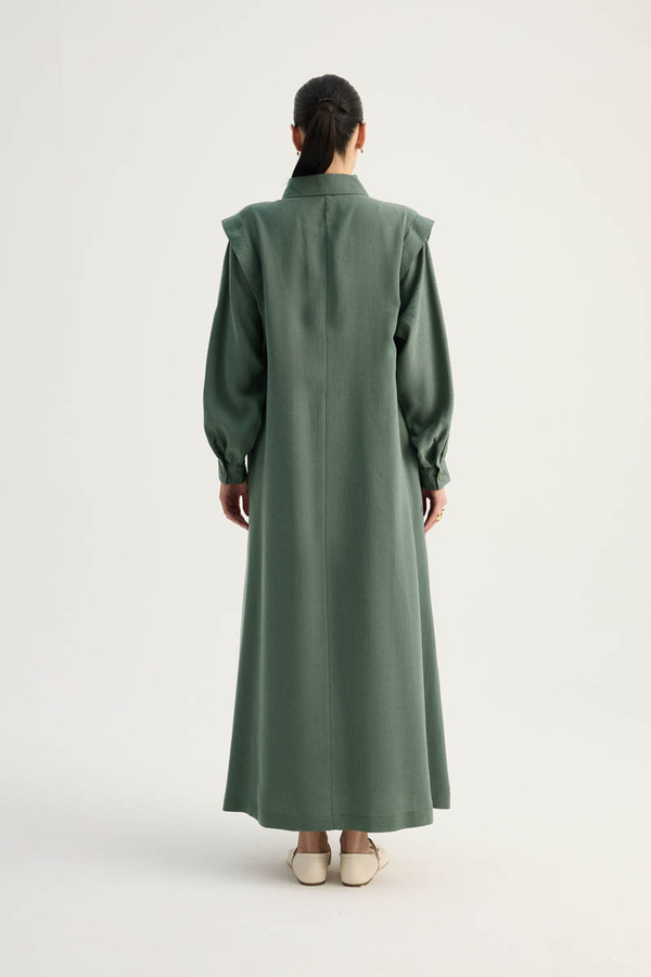 Polo Collar Dress Petrol - 10