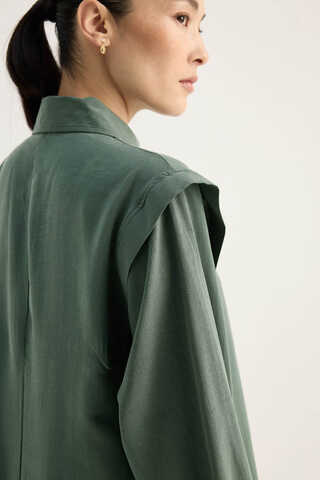 Polo Collar Dress Petrol - 6