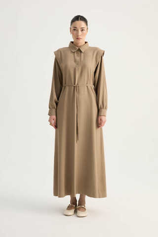 Polo Collar Dress Vizon - 3