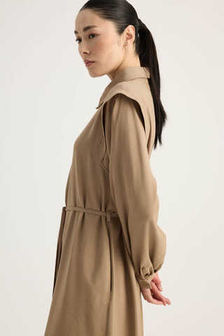 Polo Collar Dress Vizon - 4