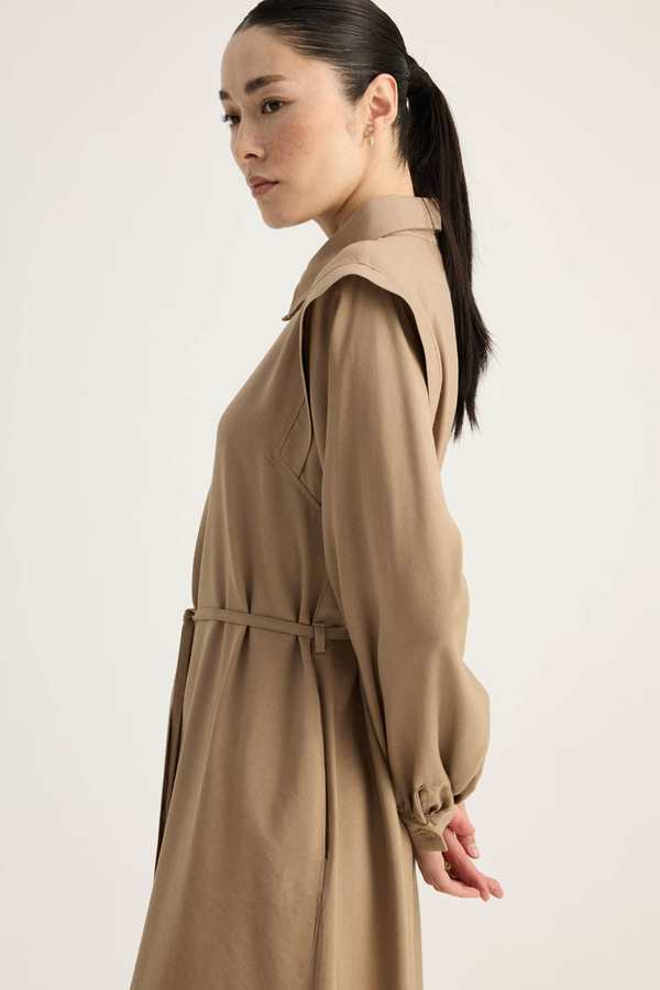 Polo Collar Dress Vizon - 4