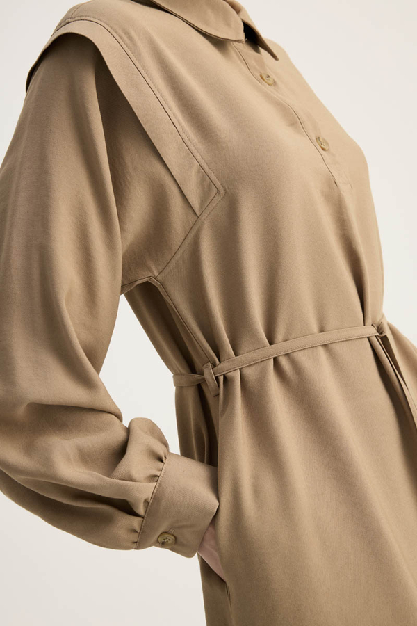 Polo Collar Dress Vizon - 10