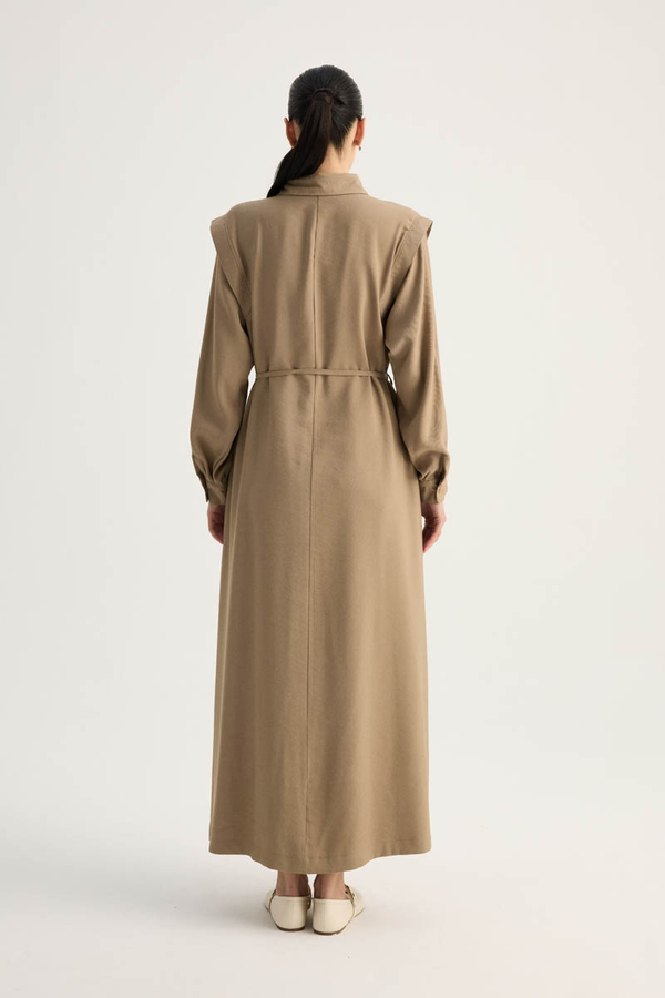 Polo Collar Dress Vizon - 11