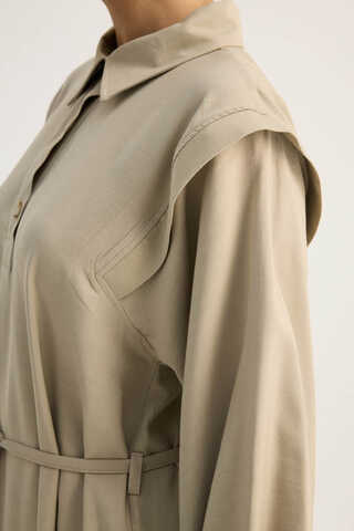 Polo Yaka Elbise Taş - 11