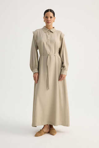 Polo Yaka Elbise Taş - 5