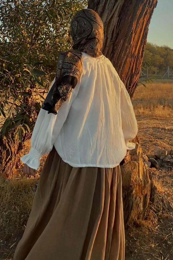 Ribbed Voile Shirt White - 4