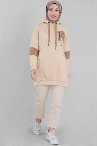 Zulays - Rıverdale Sweat Bej