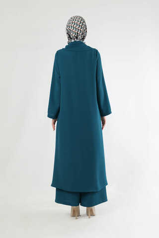 Scarf Abaya Suit Oil - 4