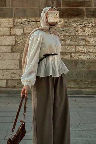 Short Voile Shirt White - 2