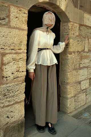 Short Voile Shirt White - 1