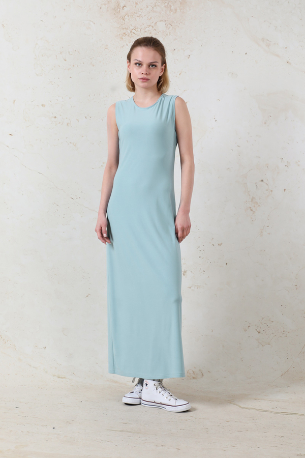 Likralı İç Elbise Bebe Mavisi - 2