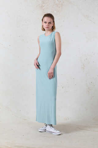 Likralı İç Elbise Bebe Mavisi - 4