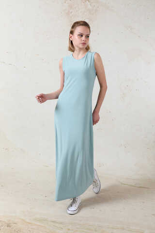 Likralı İç Elbise Bebe Mavisi - 5