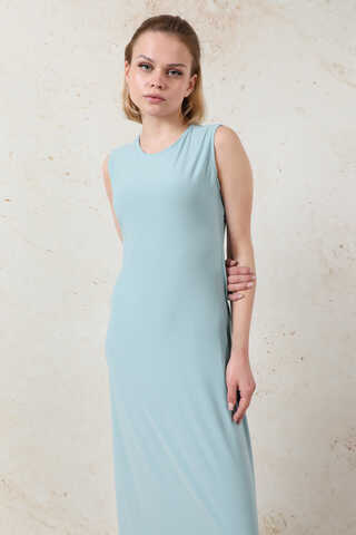 Likralı İç Elbise Bebe Mavisi - 1