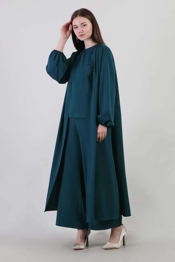 Zulays - Soft Kimono Takım Zümrüt