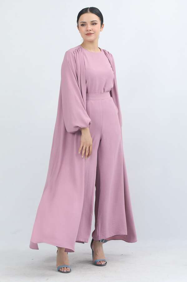 Zulays - Soft Kimono Takım Pudra Pembesi