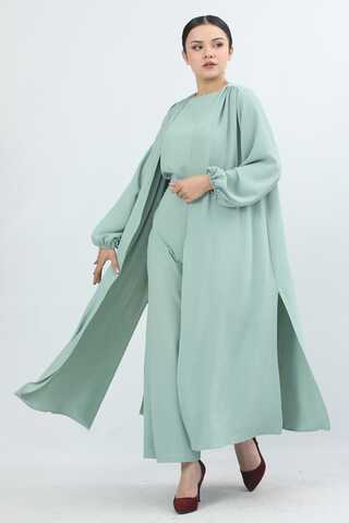 Zulays - Soft Kimono Takım Su Yeşili