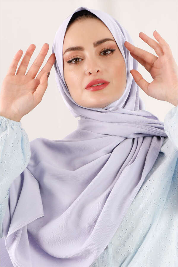 Astra Medine İpeği Lila Şal