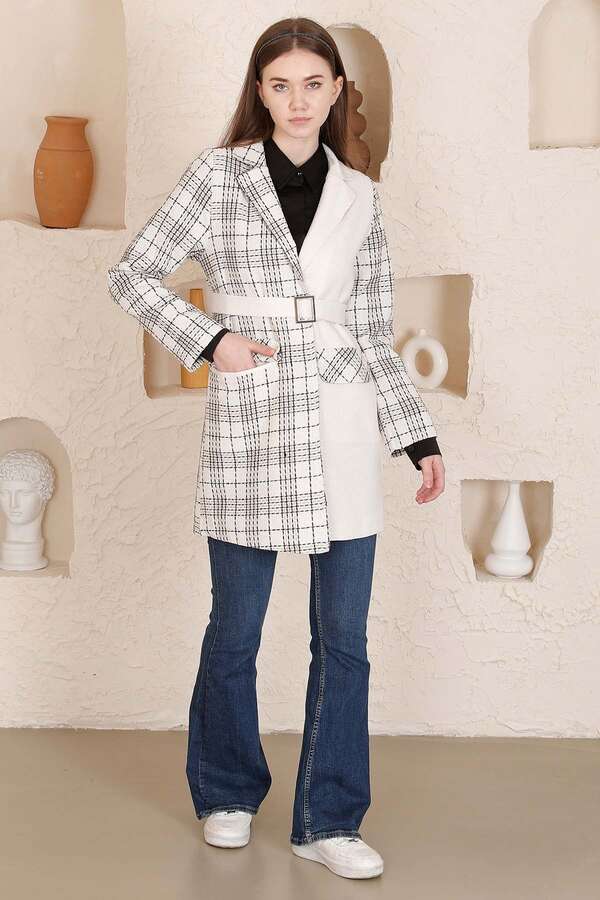 Zulays - Tüvit Duo Blazer Ceket Ekru
