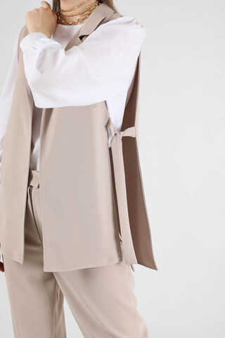 Vest Tunic Suit Stone White - 4