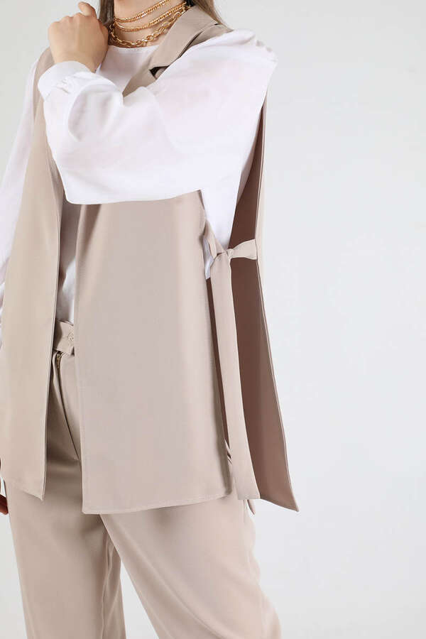 Vest Tunic Suit Stone White - 4