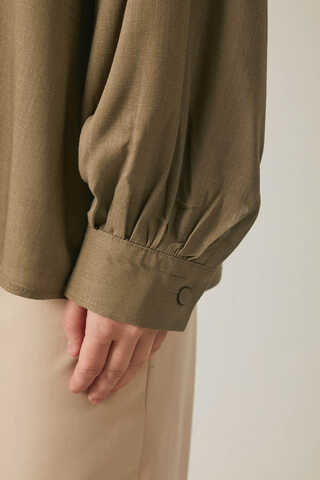 Viscose Linen Shirt Brown - 9