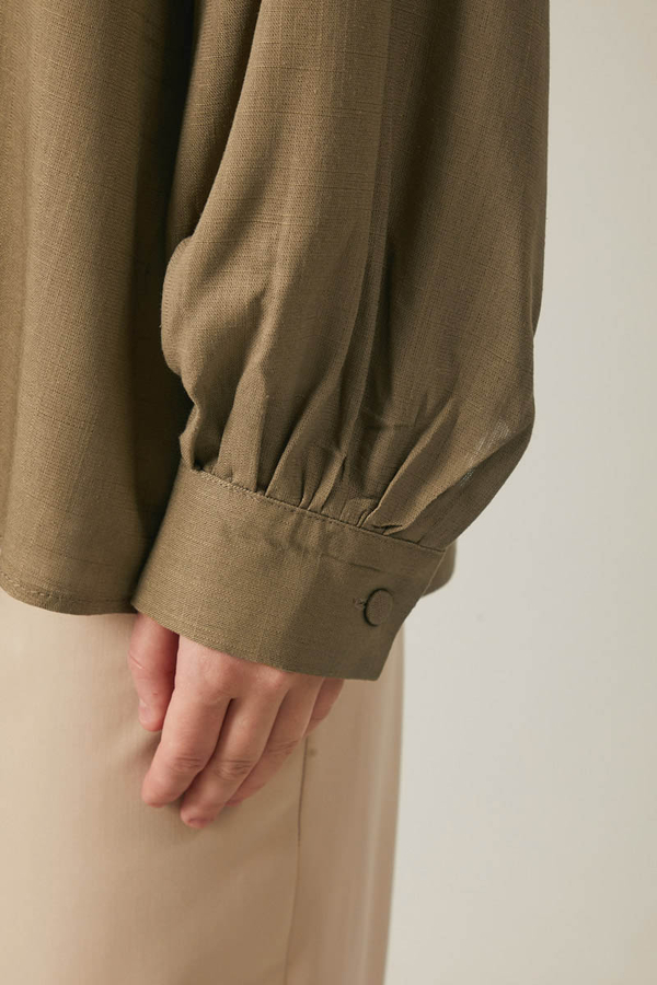 Viscose Linen Shirt Brown - 9