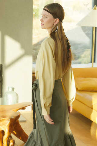 Viscose Linen Shirt Butter Yellow - 9