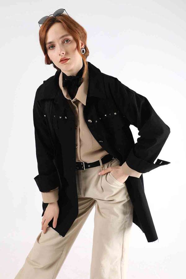 Staple Denim Shirt Black - 1